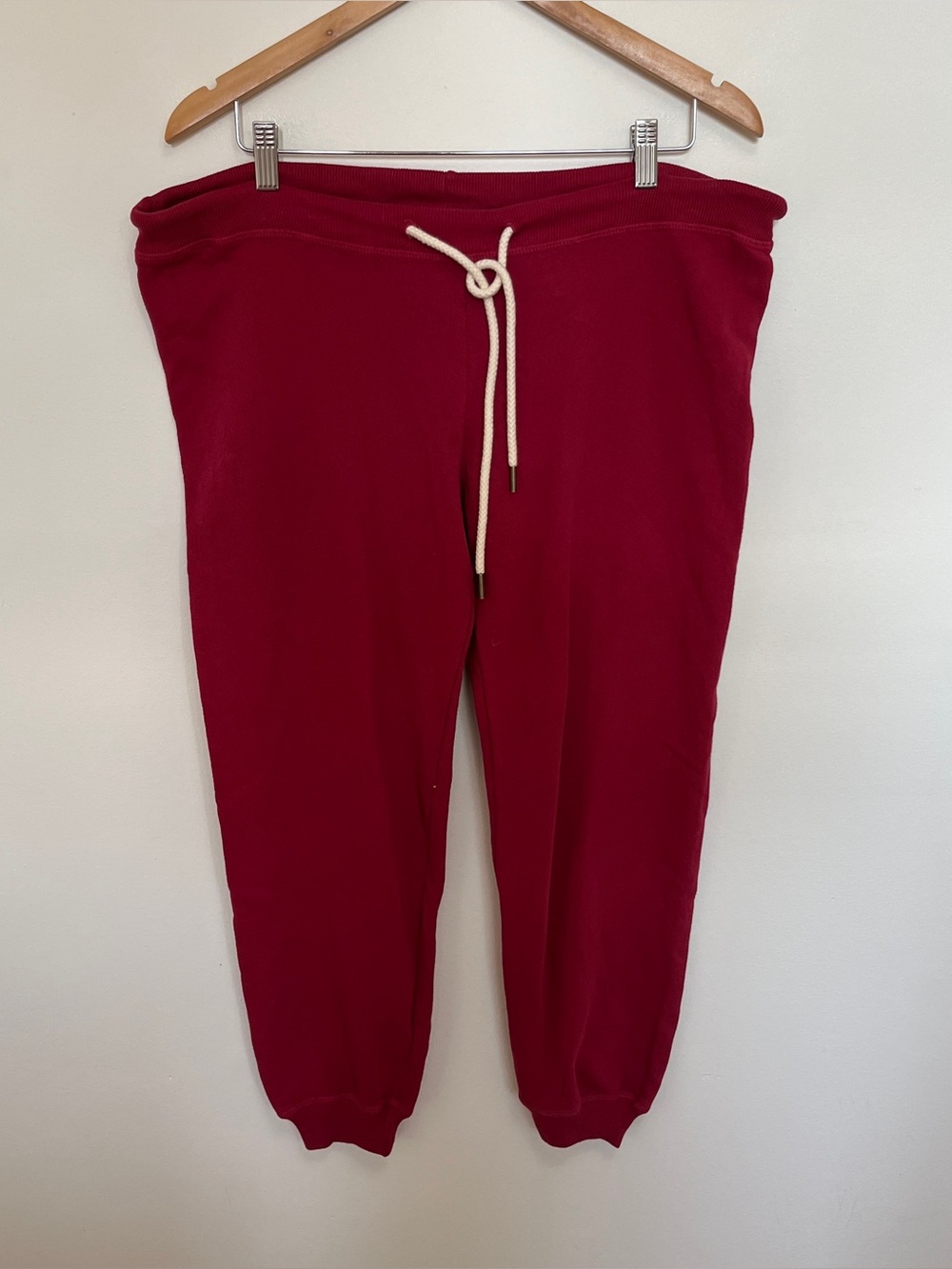 The Great. Red Crop Joggers Size 1 Small NWOT